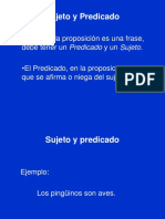 Sujeto y Predicado