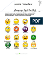 Feelings and Emotions Scavenger Hunt