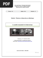 Le Modele Transmissif Et Le Behaviorisme Sdl.s1. 2022docx-Converti