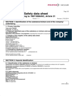 Pfeiffer-Vacuum TL 011 Oil MSDS-2