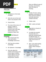 The Theoretical Branches of Philosophy