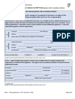 Application For A Licence To Fell Trees