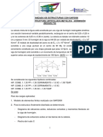 Ej. 1 Estructura Articulada Metálica - Hormigón (Resuelto)