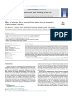 Effect of Polymer Fibers Recycled From Waste Tires On Properties of Wet-Sprayed Concrete