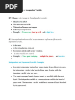 Dependent Variable Vs Independent Variable