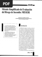 Metodo Evaluacion Riesgo Incendio MESERI