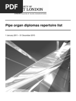 Repertoire List - Pipe Organ Diplomas