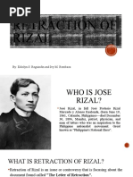 Retraction of Rizal