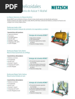 Bombas Helicoidales para La Industria de Azucar y Alcohol