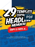 29 Template Copywriting Headline Memukau