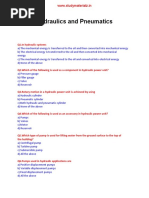 ME8694 Hydraulics and Pneumatics MCQ