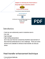 Experimental Investigation Increse Rate of Heat Transfer in