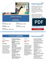 Roamingwise - Flyer Online Training IREG and TADIG May 2020 Compressed