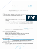 Edital Licenciatura Presencial 2023 1