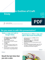 CRW11 - 12 Q2 0502 - PS - Drafting An Outline of Craft Essay