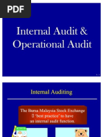 Internal Audit and Operational Audit