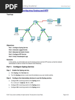 10.2.3.5 Packet Tracer - Configuring Syslog and NTP Instructions