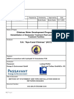 Method Statement For GRP Pipe Installation