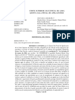 Corte Superior de Justicia de Lima Quinta Sala Penal de Apelaciones