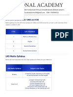 LKG Syllabus 2022-23 - Latest Syllabus For ICSE and CBSE - Embibe