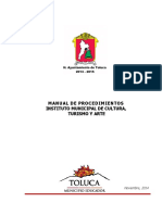 Manual DE Procedimientos Instituto Municipal de Cultura, Turismo Y Arte