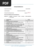 Training Feedback Form