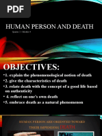 Human Person and Death