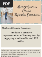 Literary Genre On Creative Multimedia Presentation