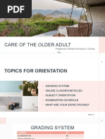 NCM 114 Care of Older Adults