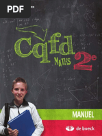 CQFD Maths 2e - Manuel (Françoise Van Dieren, Giuseppe Bianchi)