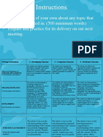 Speech Rubrics