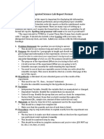 Lab Report Format (Int Sci)