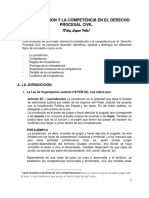 Jurisdiccion y La Competencia en El Derecho Procesal Civil - Bolivia