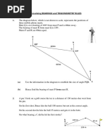 Exam Style Trig With Bearings With Answers