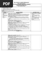 Unidad 2 - Plan Semanal - 1er Período - 5to Secundaria