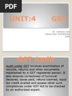 Unit:4 GST: By: Simran Jain Assistant Professor Gibs