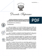 Decreto Supremo N°032-2021-SA