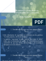 Decisiones A Tomar en El Aniversario de La Iglesia