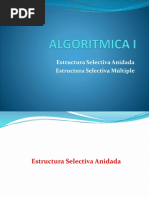 Algorimica I - Estructura Selectiva Anidada y Múltiple