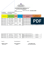 Monthly Instructional Supervisory Plan For Master Teacher