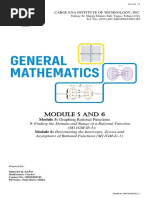 Module 5 and 6 - General Mathematics