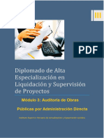 MODULO 3 Liquidación y Supervisión de Proyectos