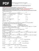 2nd Q SUMMATIVE TEST #2 Math 9