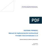 Manual de Implementacion FirmaEC Institucional Decentralizada 2.1.0