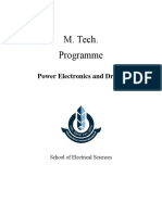 MTech Power Electronics Drives