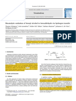 Biocatalytic Oxidation of Benzyl Alcohol To Benzaldehyde Via Hydrogen Transfer