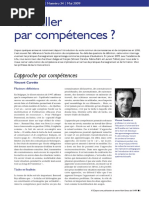 Dossier Travailler Par Compétences