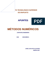 Apuntes de Métodos Numéricos