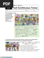 Past Continuous Tense