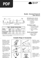 Bondek-Quick Selection Tables